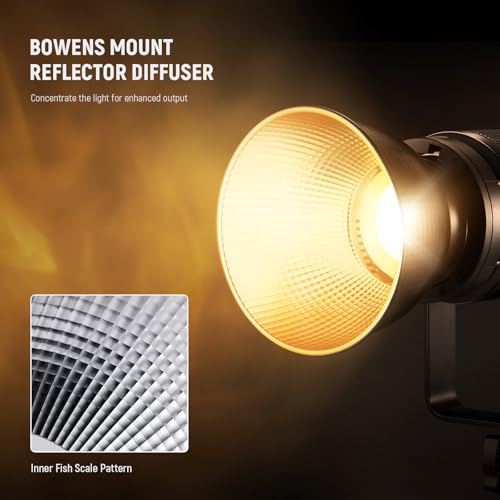 NEEWER RF1 7''/18cm Fish Scale Pattern Standard Reflector Diffuser with Bowens Mount for NEEWER CB300B, CB100C, FS230, Vision 4, Vision 5, S101-400W Pro, Q4 Studio Flash & LED Video Light
