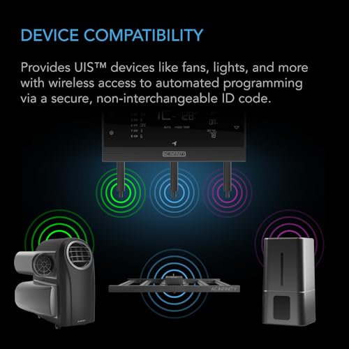 AC Infinity UIS Wireless 1:1 Transmitter and Receiver 2 Pack | Replaces wired connection cables, 26 feet maximum range, 2.4 GHz remote connection to UIS devices and controllers