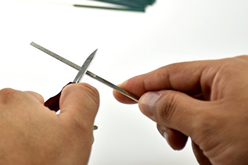 SE 12-piece diamond file set with assorted hand files in multiple shapes for precision filing