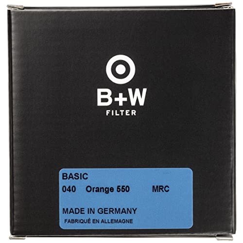 B+W 40.5mm Basic Black & White (Orange) MRC 040M Glass Filter