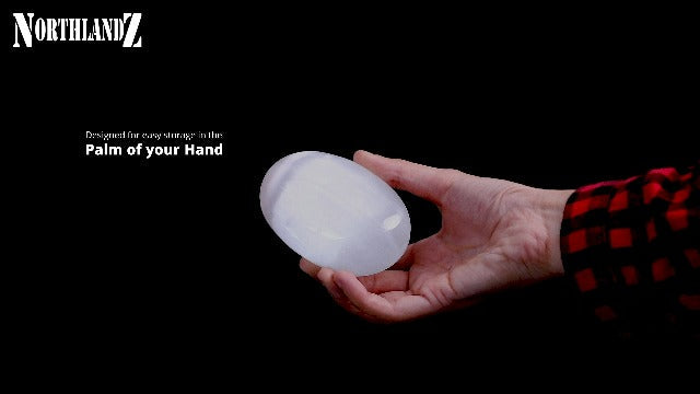 Selenite Crystal Palm Stone, High Energy Calming Effects Healing Crystals, Natural Reiki & Body Chakra Balancing, Best for Gifts & Home Décor – Pack 3