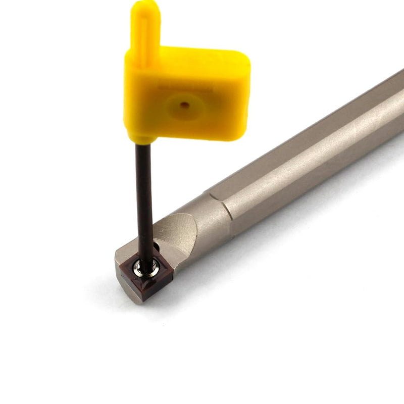 [Australia - AusPower] - 1/2"*7" Lathe Internal Boring Bar, Right-Hand Sclcr Turning Tool Holder with 1PC Indexable Carbide Turning Insert CCMT09T304(CCMT32.5) 