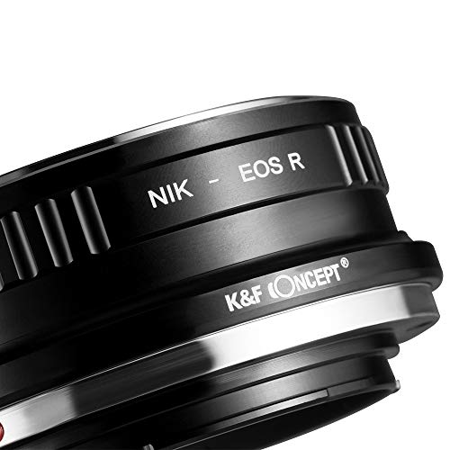 K&F Concept Lens Mount Adapter Compatible for NIK DSLR Lens to Canon EOS R Camera Body