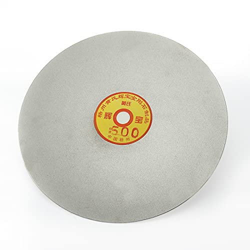 uxcell 10-inch 500 grit diamond coated flat lap grinding and sanding disc wheel