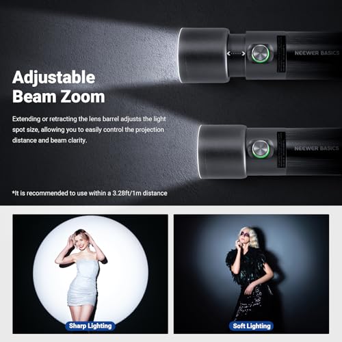 NEEWER Basics FL10 RGB Photography Flashlight w Desk Tripod Stand 4 Colors FL10 w/Desk Tripod