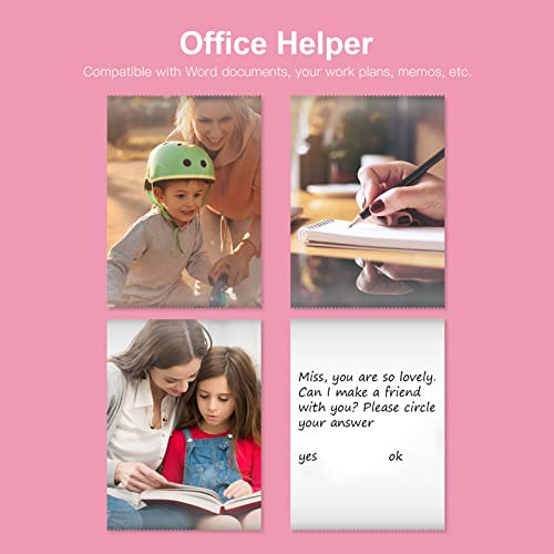 Pocket Printer,Mini Portable Bluetooth Wireless Paper Photo Printer Lechnical All-in-one Photo Printer Multifunction Thermal Printer for Smartphone with 11 Paper Rolls 57mm Compatible with iOS Android Blue
