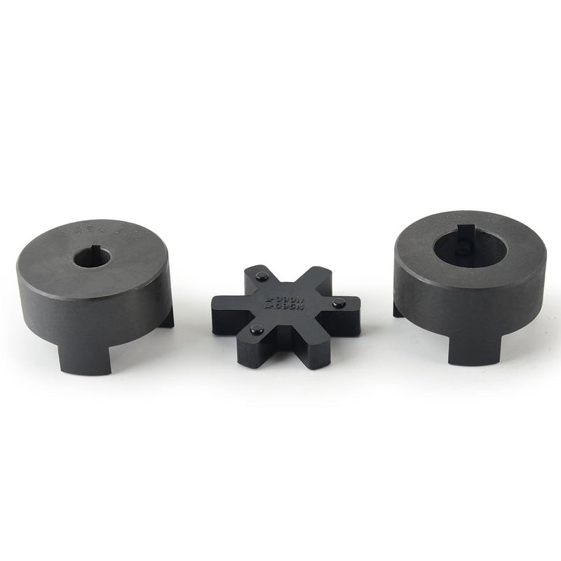 1/2" to 1" L090 3-Piece L-Jaw Coupling Set & Buna-N NBR Rubber Spider for Log Wood Splitter