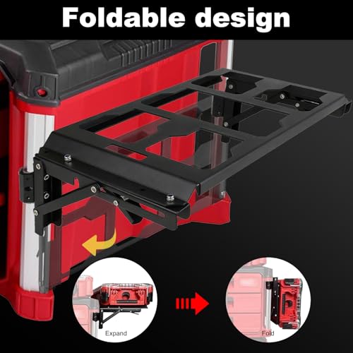 Affiction foldable Packout toolbox mount compatible with Milwaukee Packout toolbox