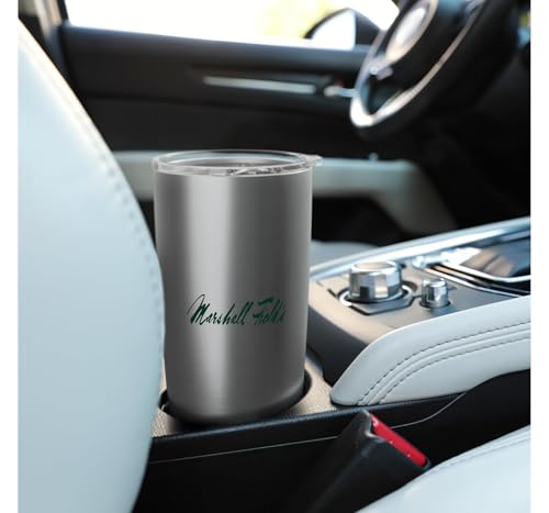 Marshall Field's Retro Defunct Department Store Nostalgic Stainless Steel Insulated Tumbler Brushed Steel 20 Ounces