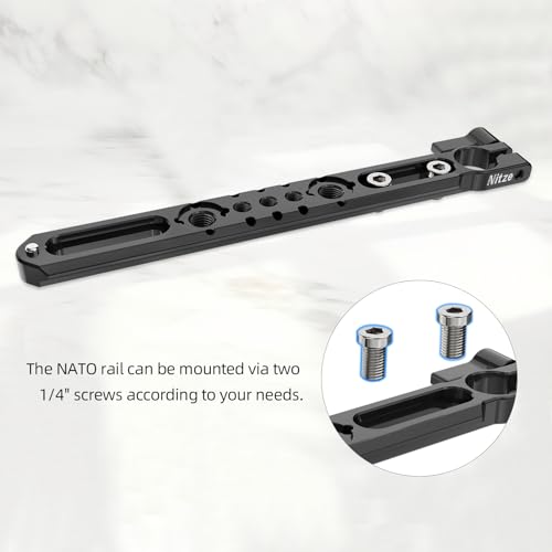 Nitze NATO Rail with 15mm Rod Clamp (7"/178 mm) - N49-NC7