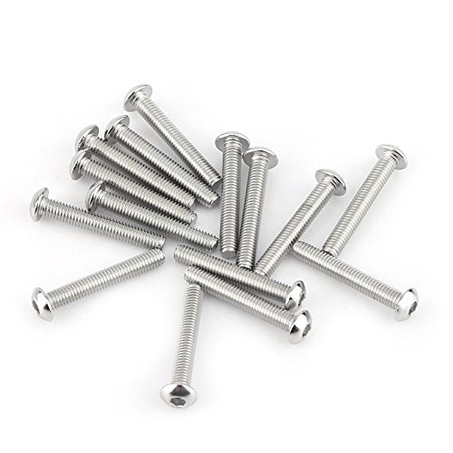 300-piece M3 stainless steel button head hex socket screws and nuts assortment kit with storage box