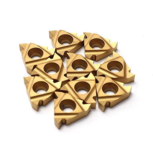 Maizoon CNC Lathe Cutter Tools 10pcs 16IR AG60 CNC Inserts Internal Thread CNC Blades Threading Inserts Lathe Tools DZ13