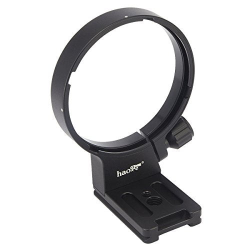 Haoge LMR-N843 Lens Collar Replacement Foot Tripod Mount Ring for Nikon AF 80-400mm f/4.5-5.6D ED VR and Nikon AF-S NIKKOR 300mm F/4D IF-ED Lens Built-in Arca Type Camera Quick Release Plate