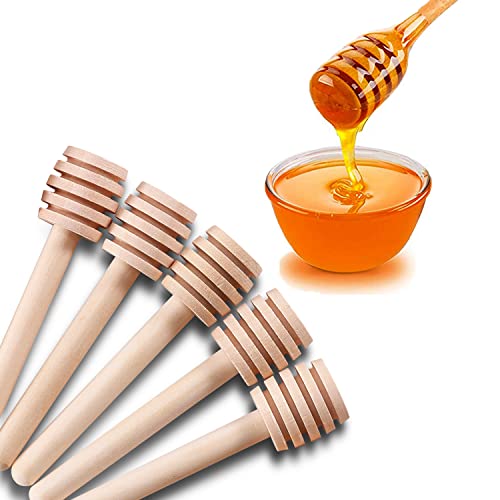 150 Pcs Honey Sticks Dipper, 3 inch Mini Wooden Honeycomb Stick 150 Pcs