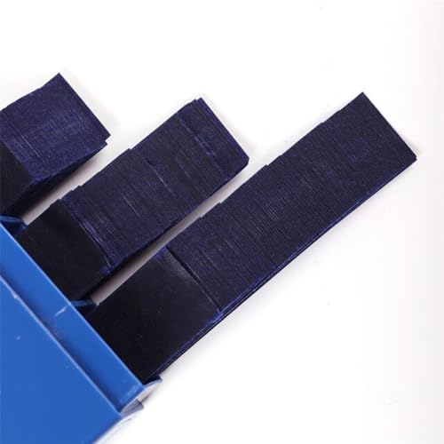 300 Sheets Dental Articulation Paper, Plastic Dispenser, Red and Blue, 100 Micron Double Sided