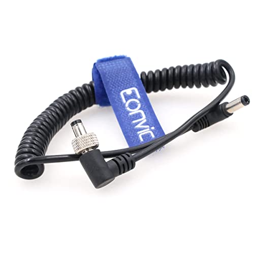 Locking 2.5mm DC to 2.5mm DC Right Angle Power Cable for Atomos Shogun 7 /Smallhd 702 Touch Video Devices Pix-E7 Pix-E5