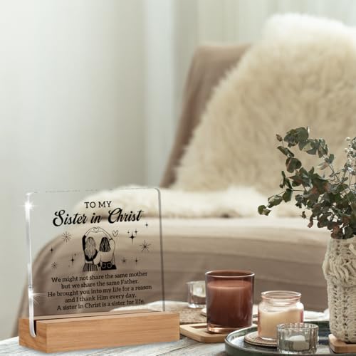 Christian Sister Gifts for Women, Sister in Christ Gifts for Friends