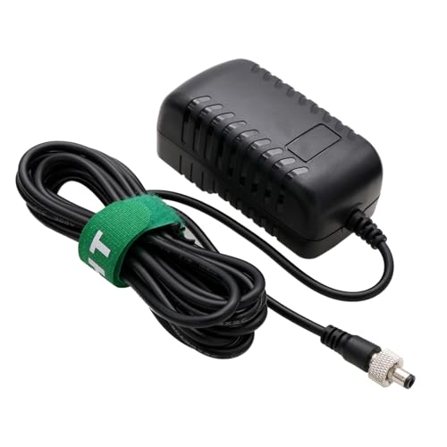 12V Locking DC Power Supply for Blackmagic Studio Camera 4K 6K Pro, Video Assist 5" 7" Monitor, Atomos Ninja V Inferno, Hollyland Mars 400s, SmallHD 702 Video Wireless Transmission Straight DC, 12V 3A