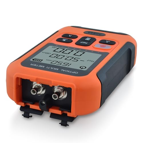800nm to 1700nm OPM -50dBm to +26dBm Optical Fibre Power Meter OPM Optical Fibre Power Meter Integrated 20km 650nm VFL Compatible with FC+SC+LC+ST-SS103PVC13 SS103PVC13(800~1700nm/-50~+26dBm OPM)