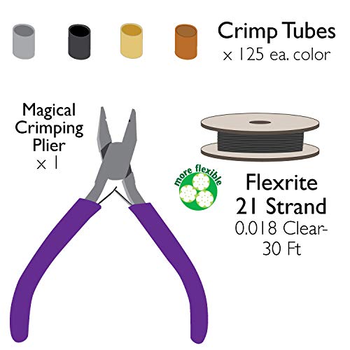 The Beadsmith Magical Crimper Kit Plier, Wire & Crimps