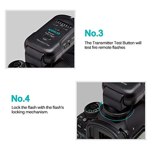 Wireless Flash Trigger 2.4 GHz with Transmitter and Receiver for Canon Flash Trigger Set