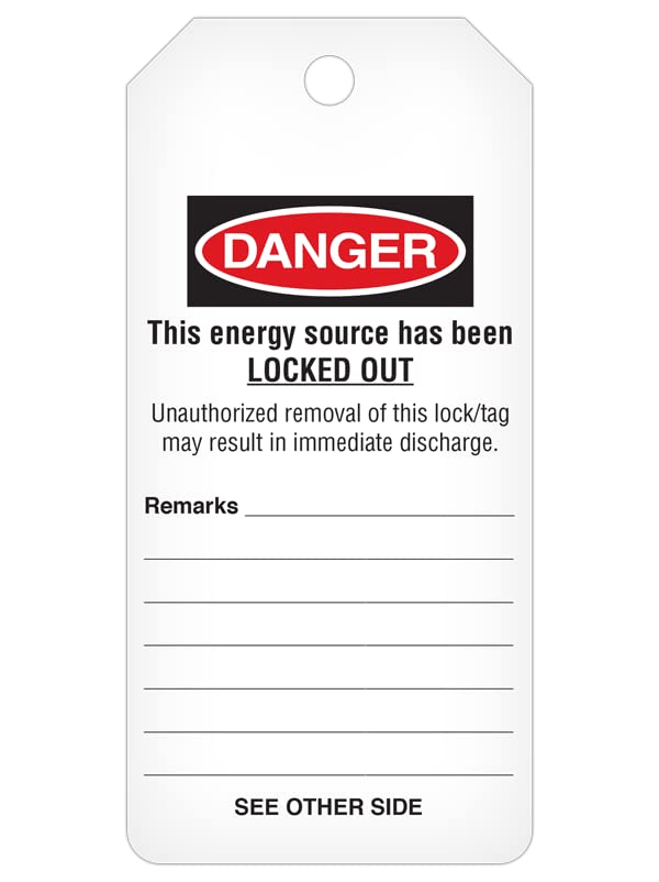[Australia - AusPower] - INCOM Manufacturing Lockout Tags On A Roll, Danger Do Not Operate, Heavy-Duty DuraPly® Stock, Waterproof and Tear-Resistant, Red/Black On White, 6.25 Inch X 3 Inch X 10 Mil Thickness, 100 pack 