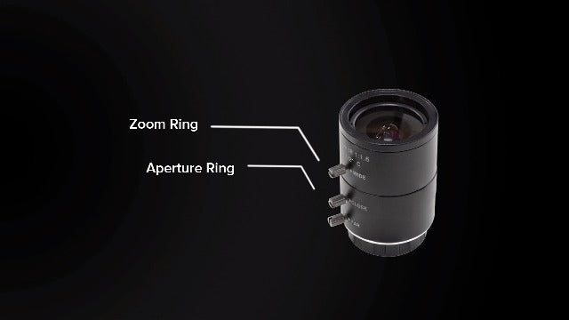 Arducam 4-12mm Varifocal C-Mount Lens for Raspberry Pi HQ Camera, with C-CS Adapter, Industrial Telephoto Lens