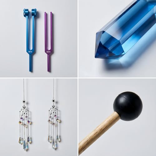 Tuning Forks for Healing Set, Tuning Fork Set with Crystal Striker
