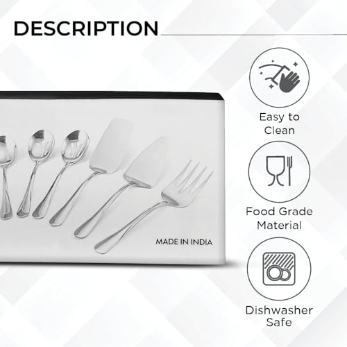 Avador® Premium Set of 8 Stainless Steel Hostess Serving Unitensil Tool Set for Weddings | Buffer | Party | Kitchen | Restaurants