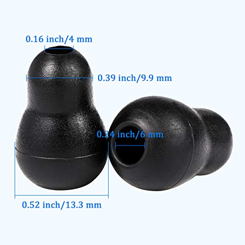 [Australia - AusPower] - 2 Sets Stethoscope Replacement Parts Adult and Pediatric Replacement Diaphragm and Silicone Stethoscope Ear Tips Accessories for Stethoscope (Black) Black 