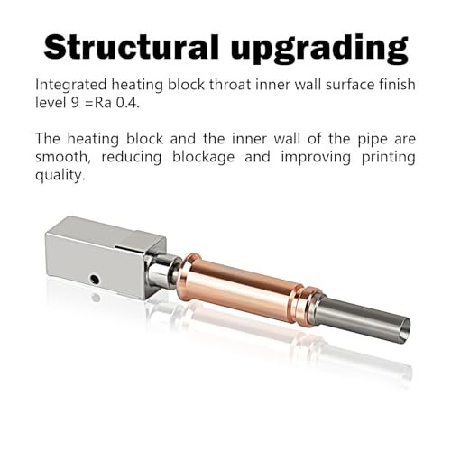 HzdaDeve Ceramic Hotend for Cobra 3 Combo Hot End Kit Print Head Heatsink Block Heater Cartridge Thermistor Hardened Steel Nozzle Silicone Cover for Anycubic Kobra 3/ACE Pro 1PK