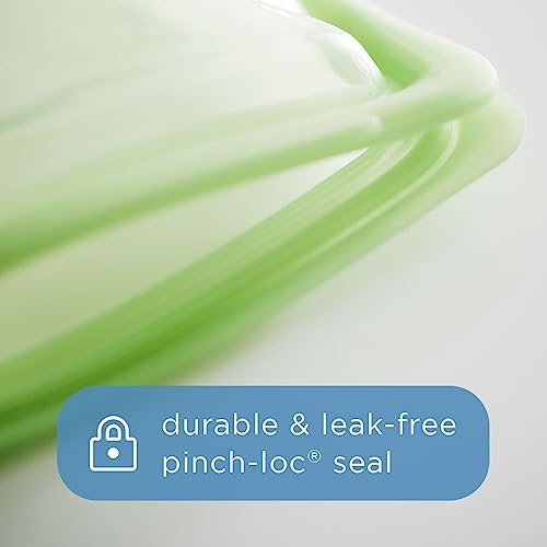 Clear Stasher reusable silicone food storage bowl with a leak-proof design, 8-cup capacity, for storing and organizing food.