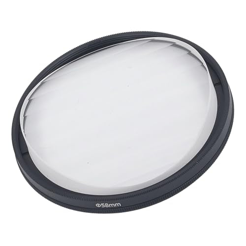 ASHATA Linear Glass Prism Filter, 58mm, MRC Coating, Special Effects, Repetitive Image, Foreground Blur, for Photography