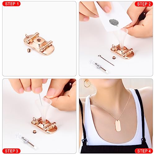 Cremation Jewelry Man’s Stainless Steel Skateboard Pendant Urn Necklace Unique Appearance Pet Cremation Necklace Rose Gold