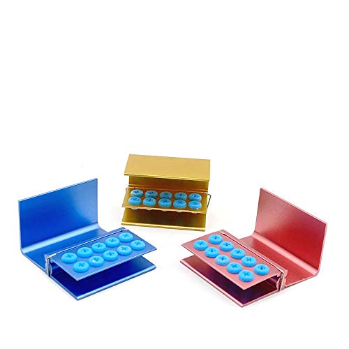 [Australia - AusPower] - 3Pcs 10 Holes Dental Burs Holder Block Case for CA/RA?FG Dental Autoclavable Burs Holder 