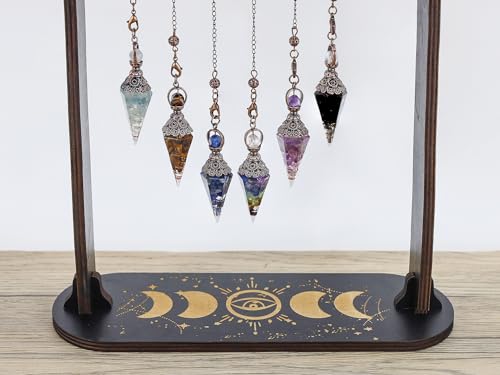 MAIBAOTA Chakra Crystal Pendulum Dowsing & Spiritual Divination Tools 01 Multicolor-chakra