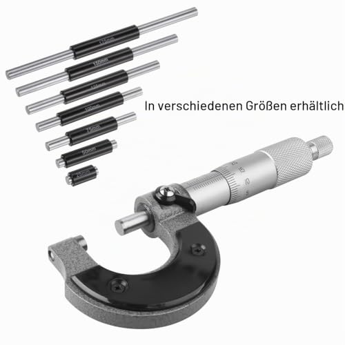 Quartzman Standard Measuring Rod 25mm Caliper Micrometer | Calibration Block Rod Outside Micrometer Rod