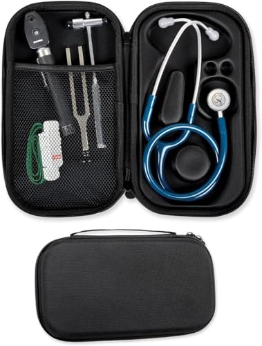 FONENDO BAG - Colour: Black. Professional use. High quality protective case for stethoscope with a classic style tube
