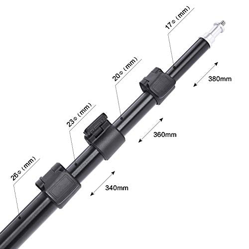 FOSOTO 75in Fold Video Tripod Light Stand Super Lightweight Compact for Speedlight, Flash, Umbrella, Softbox, Filming Product Portrait Shooting Lighting Stand