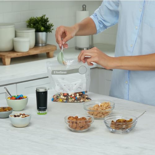 FoodSaver FSFRBZ0316-000 1-Gallon Vacuum Zipper Bags, 12 Count, Multi 2-Pack