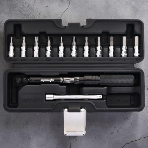 EPAuto bicycle maintenance kit with black hex and Torx bit socket extension bar, 1/4-inch drive