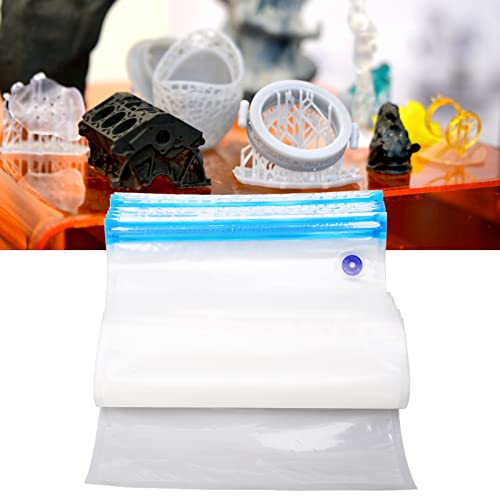 Fockety Filament Storage Bag, 20Pcs Vacuum Double Seal Water Proof Resealable Bag Widely Compatible Vacuum Sealed Bag Flexible Storage Dust Moisture Proof 3D Filament Storage for 3D Printer Filament