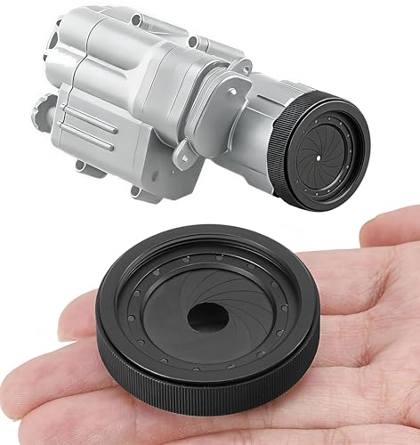 Adjustable Iris Aperture Diaphragm Filter Pack, M30 to M37 Adapter Ring 1.5-26mm Optical Lens Module, Adjustable Iris Filter Cover Set Compatible with PVS-14 Night Vision Device
