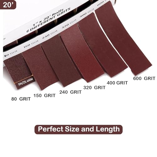 HL-YMXQ emery cloth sanding roll dispenser with six assorted grits for wet sanding metal, wood, furniture, and automotive surfaces