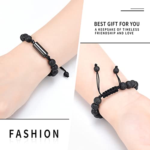 shajwo Cylinder Urn Bracelet for Ashes for Women Men Black