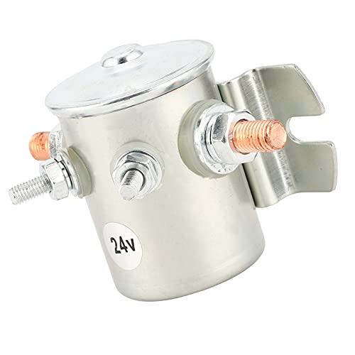 Fafeicy 24V 200A Starter Relay Stainless Steel Waterproof Starter Magnet for Motor Vehicles Engine Starter Relay with Protection Function Replacement Car Starter Relay Normally Open