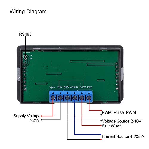 [Australia - AusPower] - Garosa Signal Generator PWM Pulse Frequency Generator Adjustable Module Sine Wave 4-20mA 2-10V Function Generator without RS485 