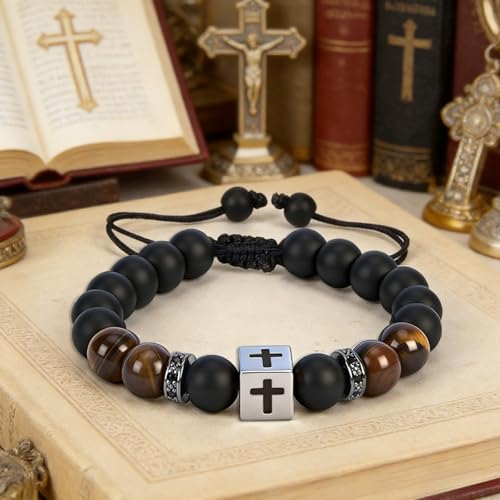 Cross Bracelet Confirmation Gifts for Boys