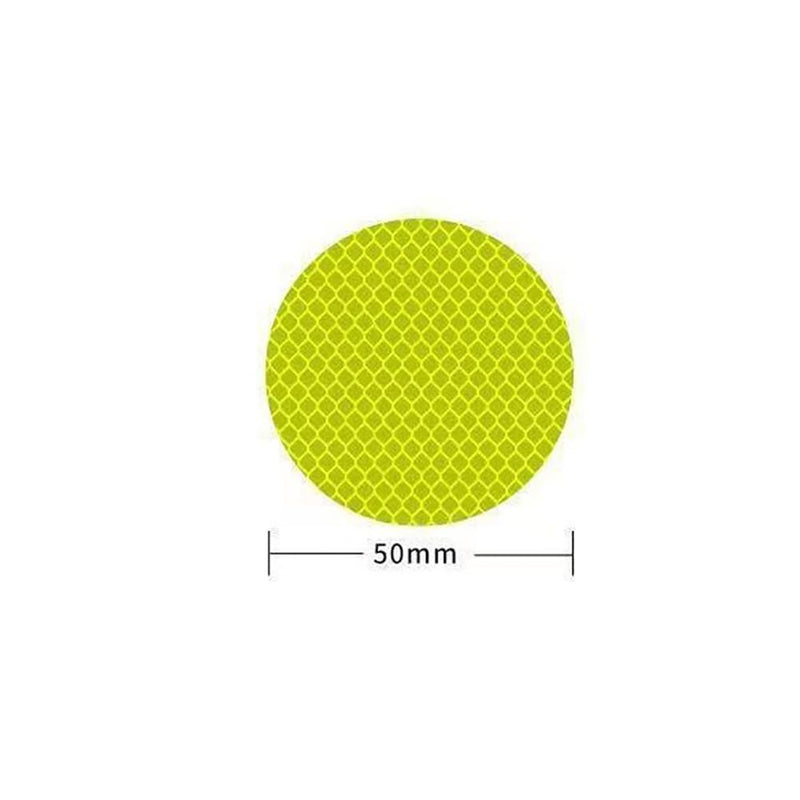 GSHLLO 60 Pcs Round Safety Reflective Stickers Night High Visibility Stickers Warning Reflective Tape Decals Waterproof Bicycle Reflector Stickers Bike Helmet Reflector Decals for Car Vehicle