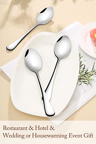 Premium Food Grade 18/10 Stainless Steel Spoons,Tablespoon,Mirror Finish & Dishwasher Safe,16 PCS （7.9"）